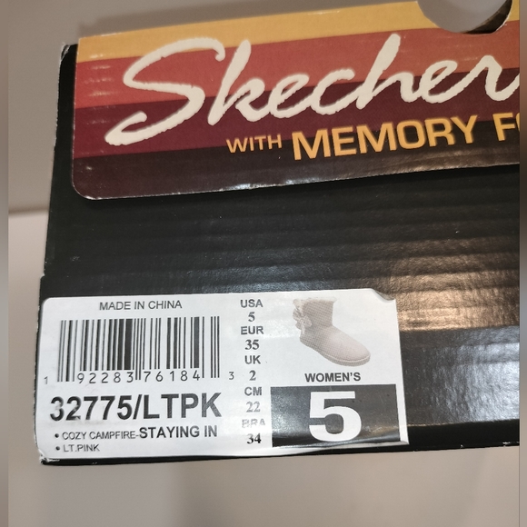 Skechers Womens Cozy Campfire-Staying In Bootie Slippers Size 5 Light Pink - Picture 10 of 10